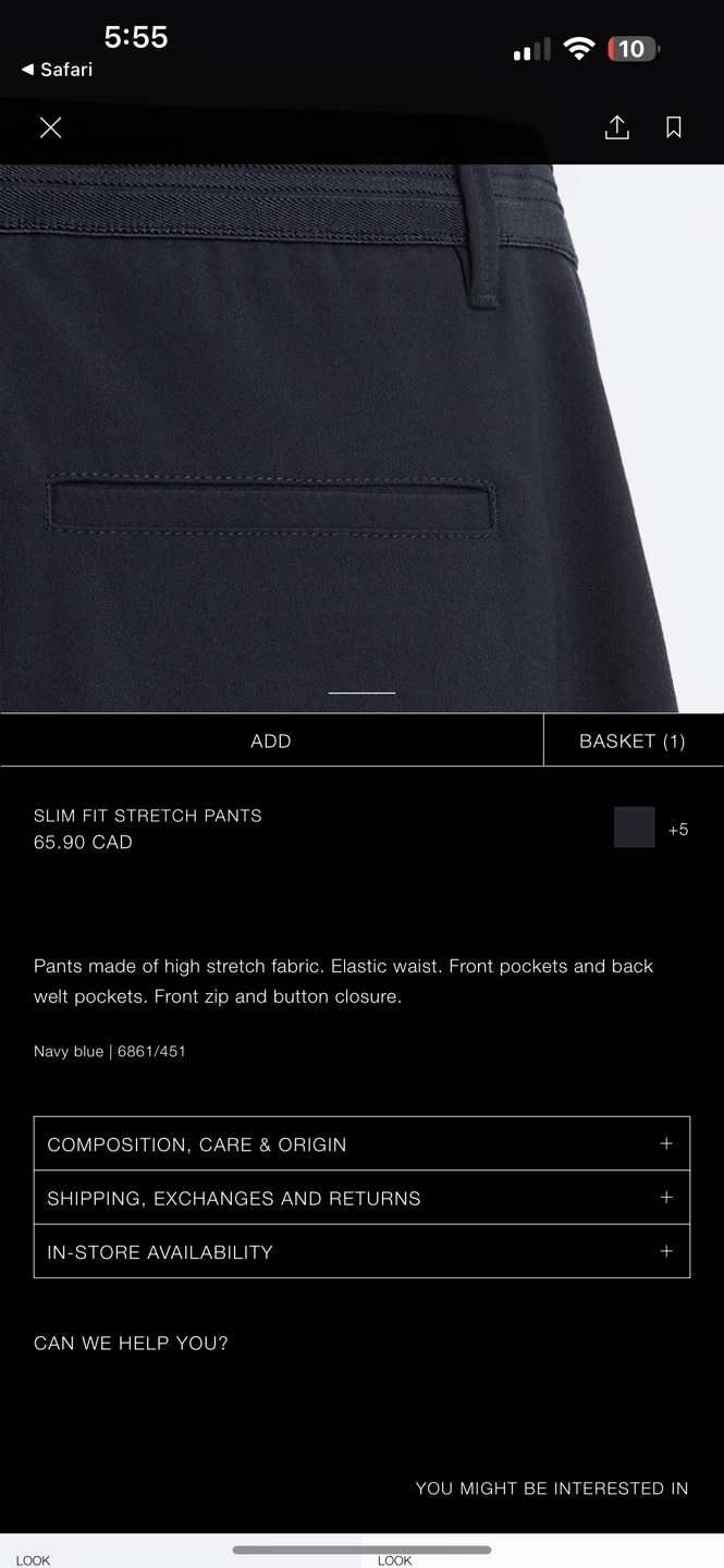 Zara Mens Pants image indicator(3)