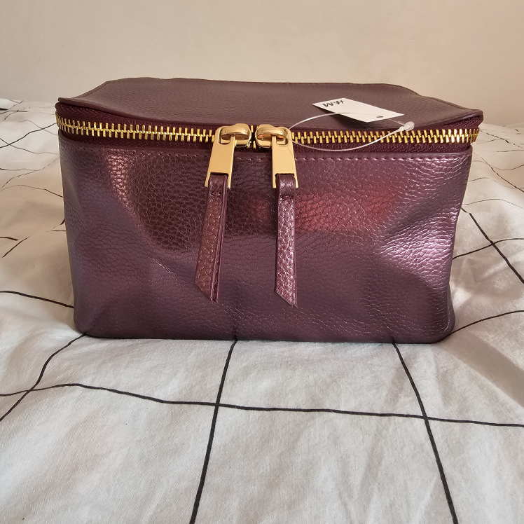 Metallic Purple Cosmetics Bag thumbnail