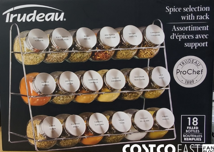 18-Jar Spice Rack with Spices, Fully Stocked! thumbnail