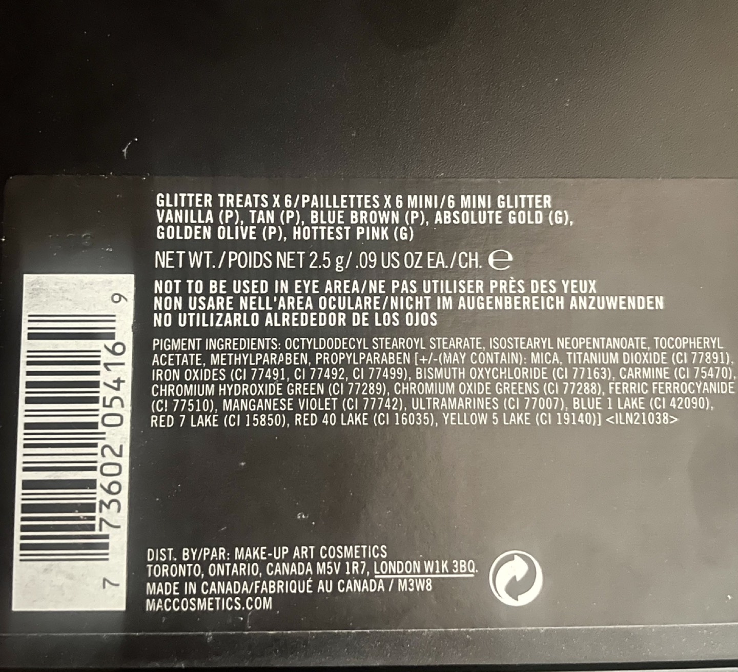 FINAL PRICE ✨MAC pigments glitters, brand new never used (rare) image indicator(6)