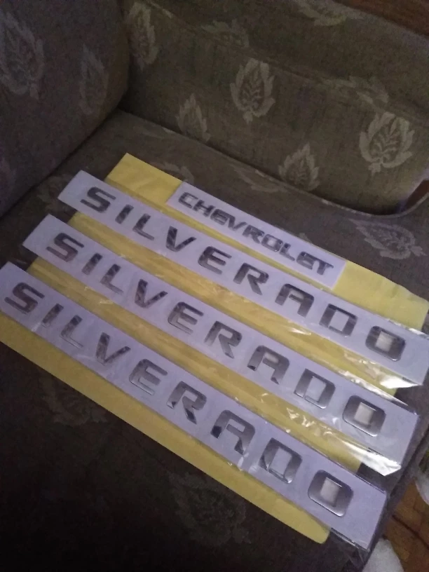 CHEVROLET SILVERADO 4PC EMBLEM SET. FREE SHIPPING. thumbnail
