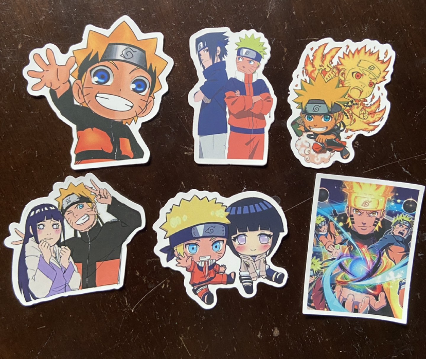 Pack of 6 Naruto Stickers