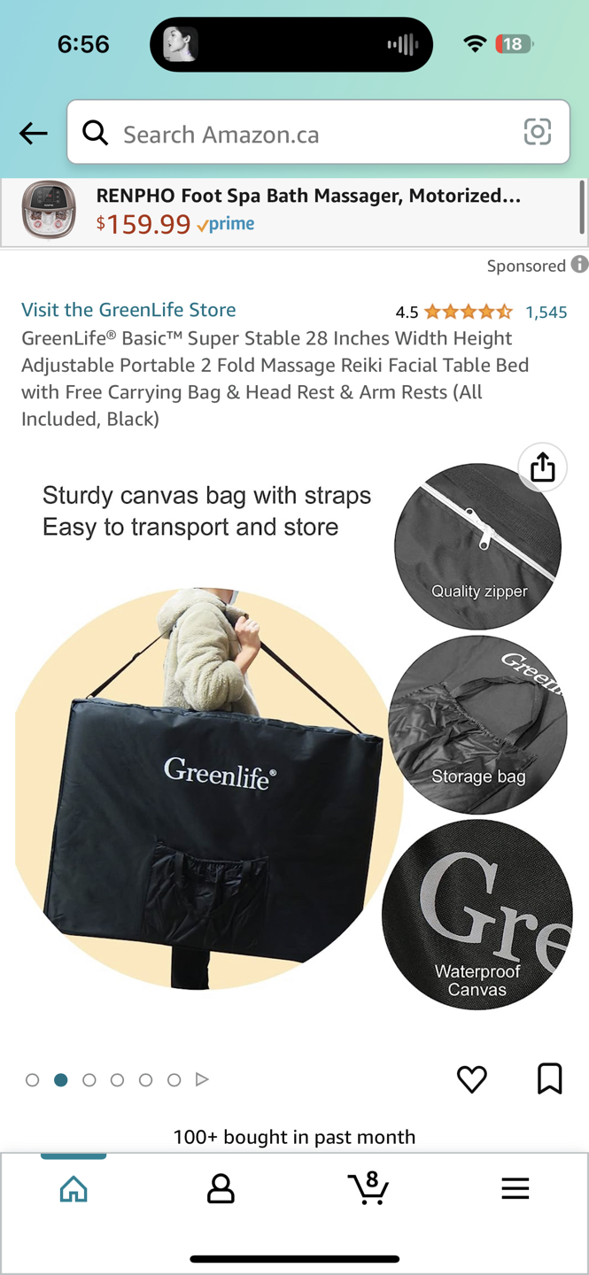 Foldable Massage Table w Carry Case - photo 5