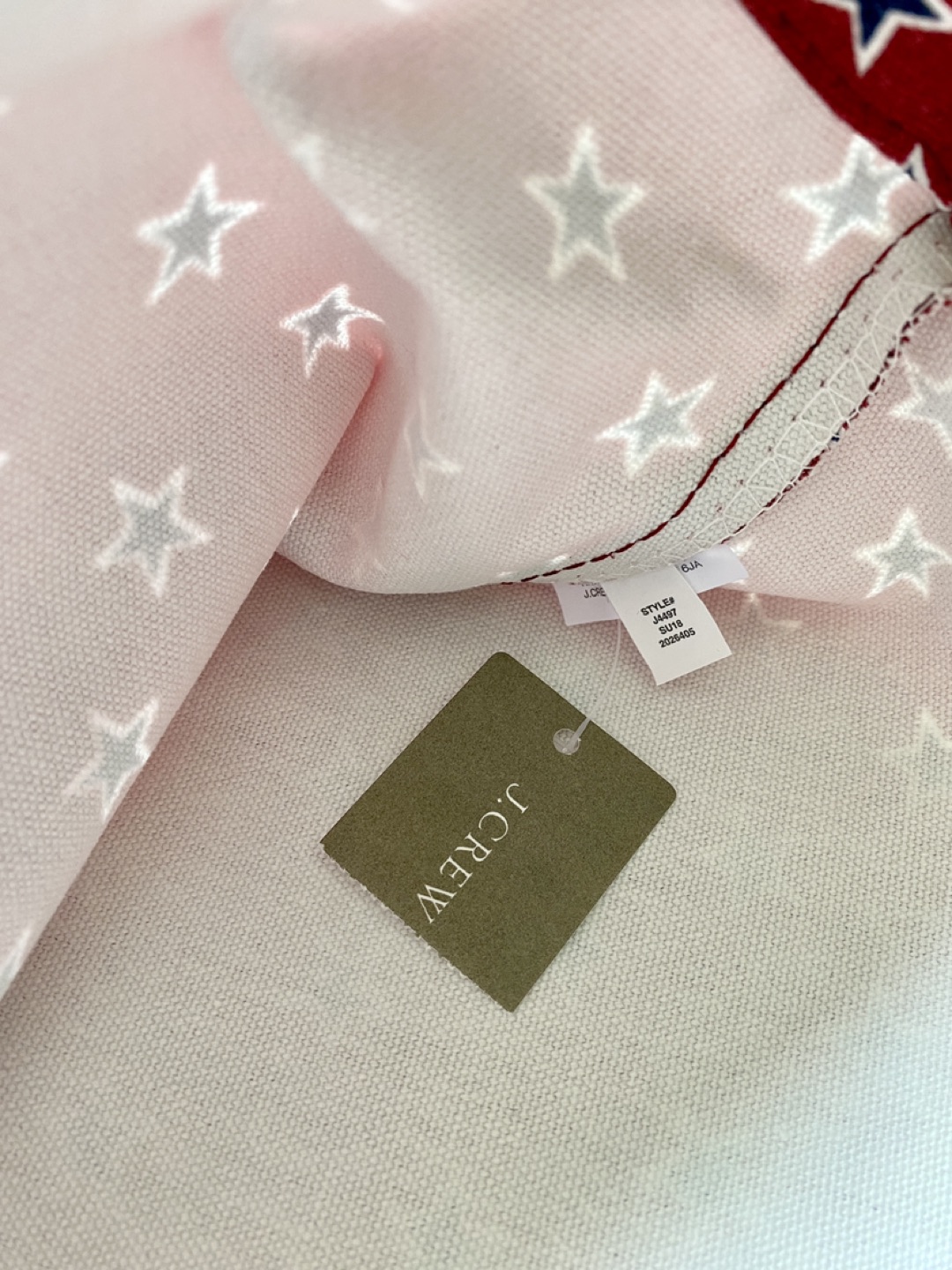 NEW J.Crew Canvas Fabric Tote Bag image indicator(3)