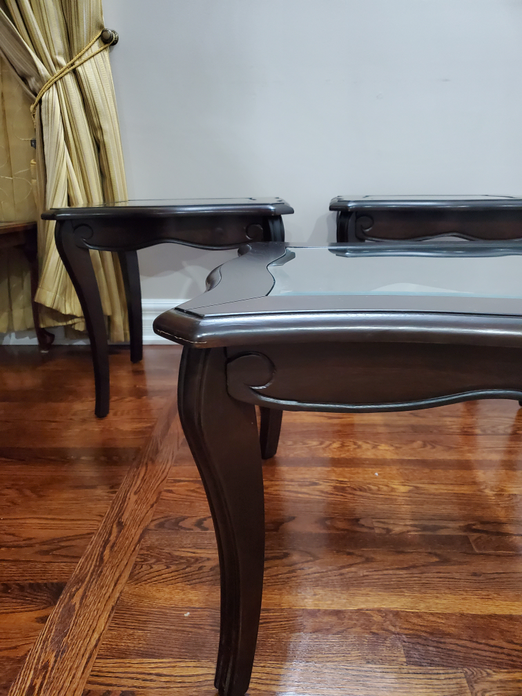 coffee table and two side tables thumbnail