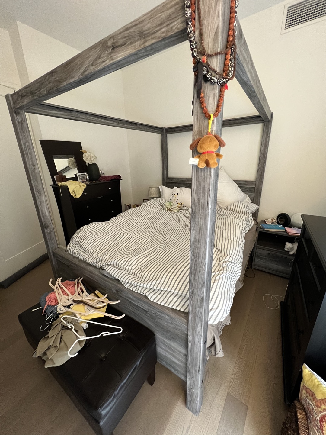 Queen Bed Frame and Leesa Mattress and Foundation