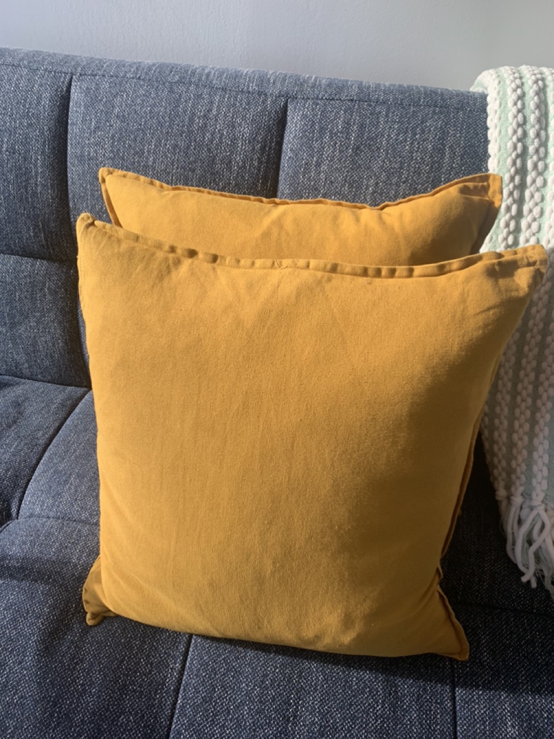 2 mustard cushions - photo 3