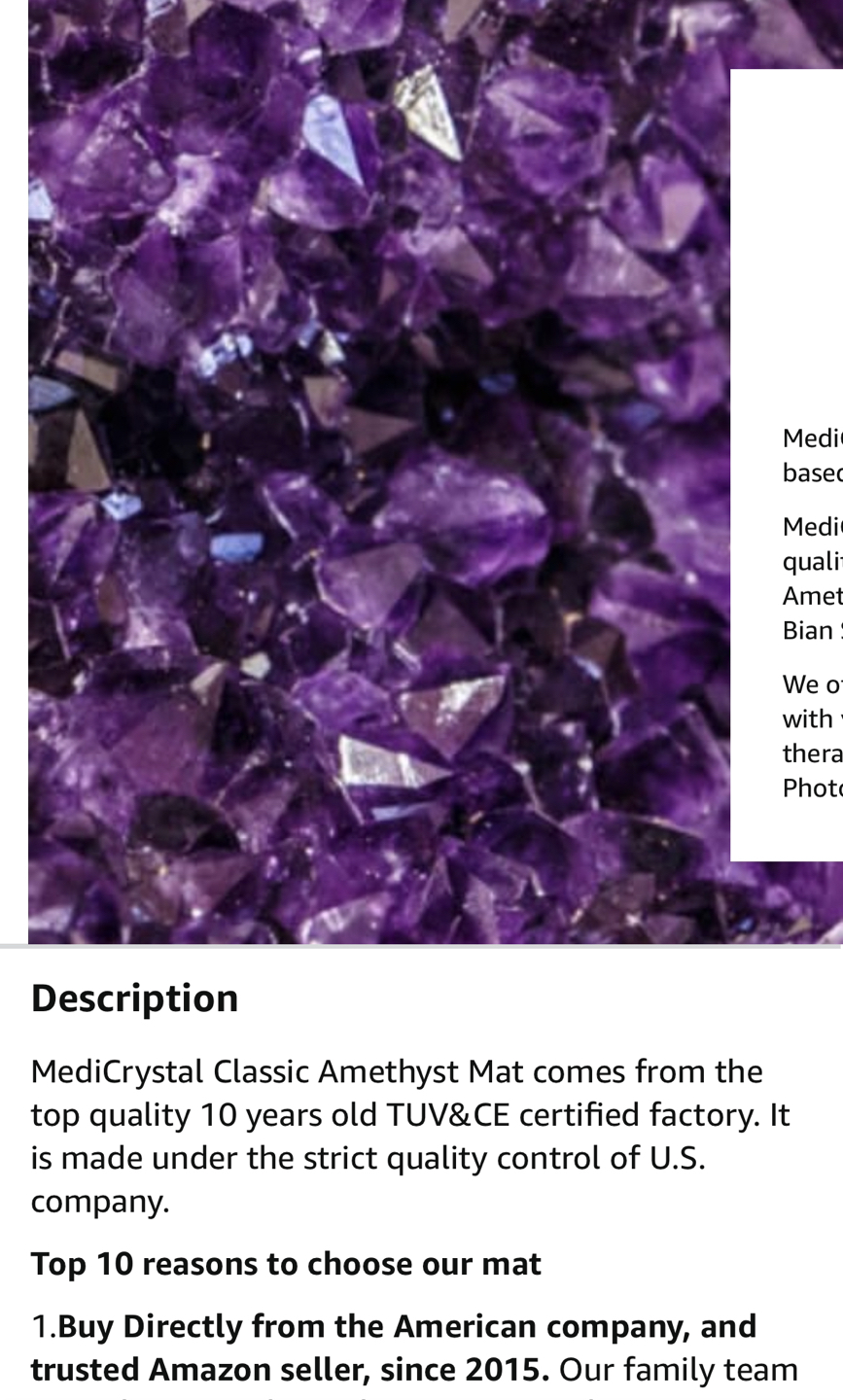 MediCrystal Infrared Heat Amethyst Mini Mat - 32"L x 20"W image indicator(3)