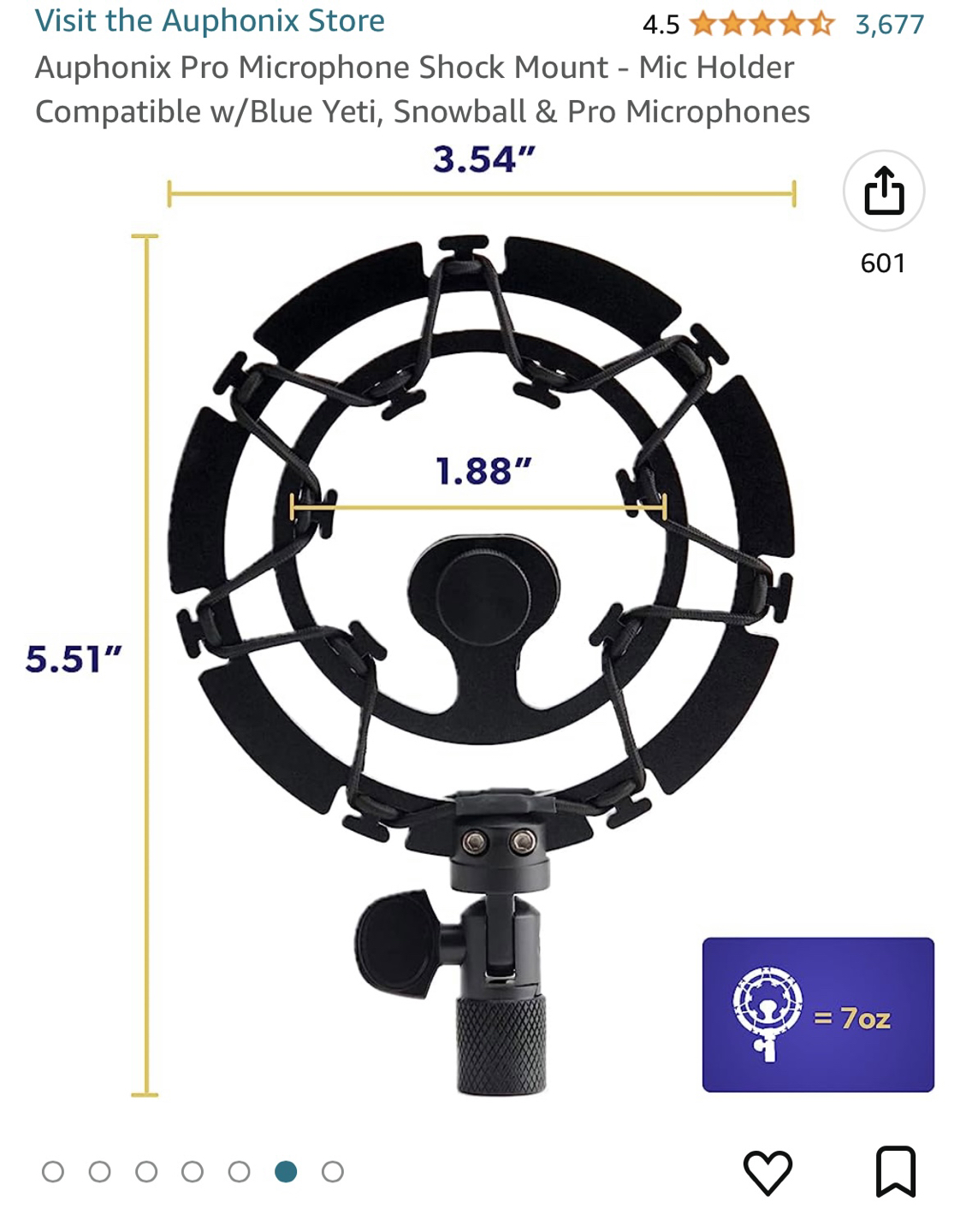 Blue Yeti Microphone Set (arm, shock mount, & pop filter)☀️ - photo 3