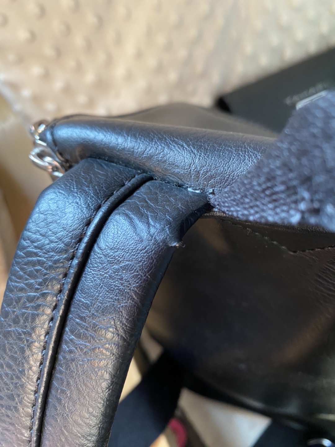 Matt & Nat Black Knapsack Bag Silver tone Zippers - photo 5