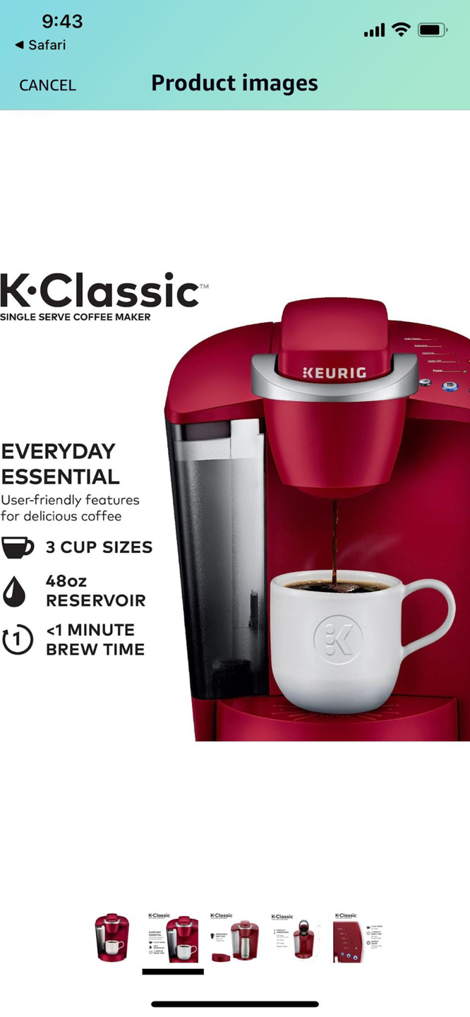 Keurig K-Classic Coffee Maker thumbnail