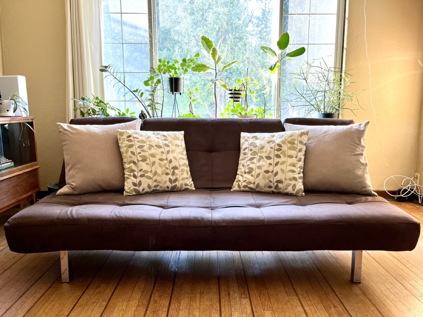 Convertible Futon Sofa Bed / Chaise Lounger thumbnail