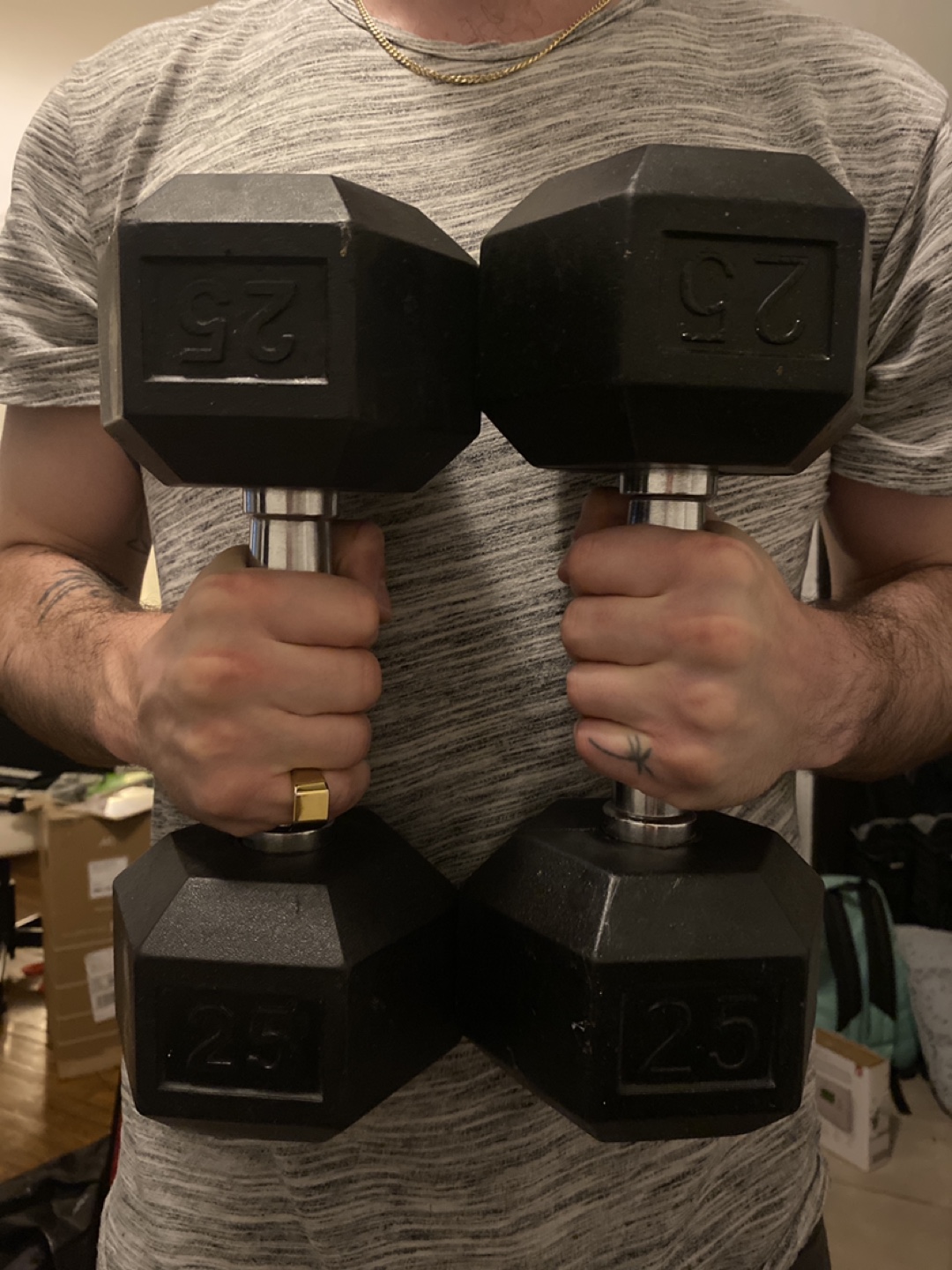Set of 25lb dumbbells thumbnail