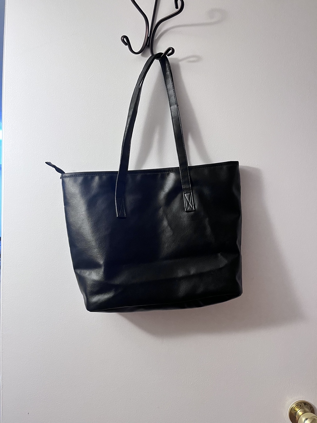 Leather tote bag - photo 2