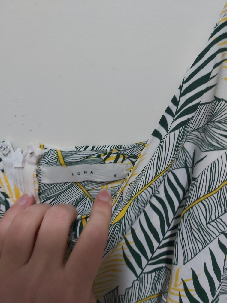 LUNA leaf dress, size small image indicator(7)