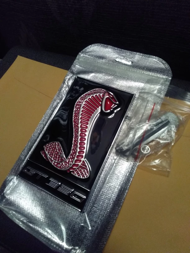 MUSTANG GT350 BOLT ON FRONT GRILLE EMBLEM. FREE SHIPPING - photo 4