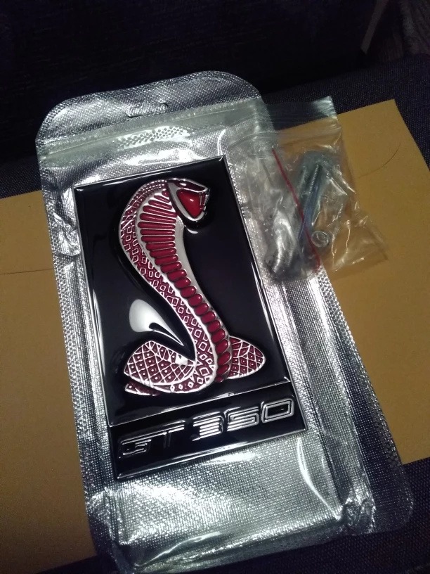 MUSTANG GT350 BOLT ON FRONT GRILLE EMBLEM. FREE SHIPPING - photo 5
