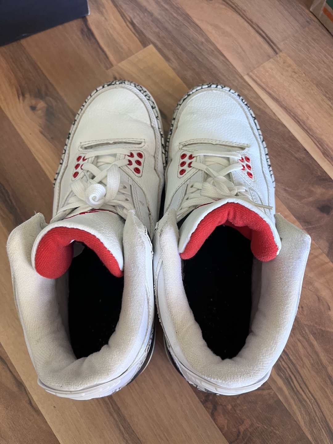 Jordan 3 White Cement Size 11 7.5/10 - photo 5