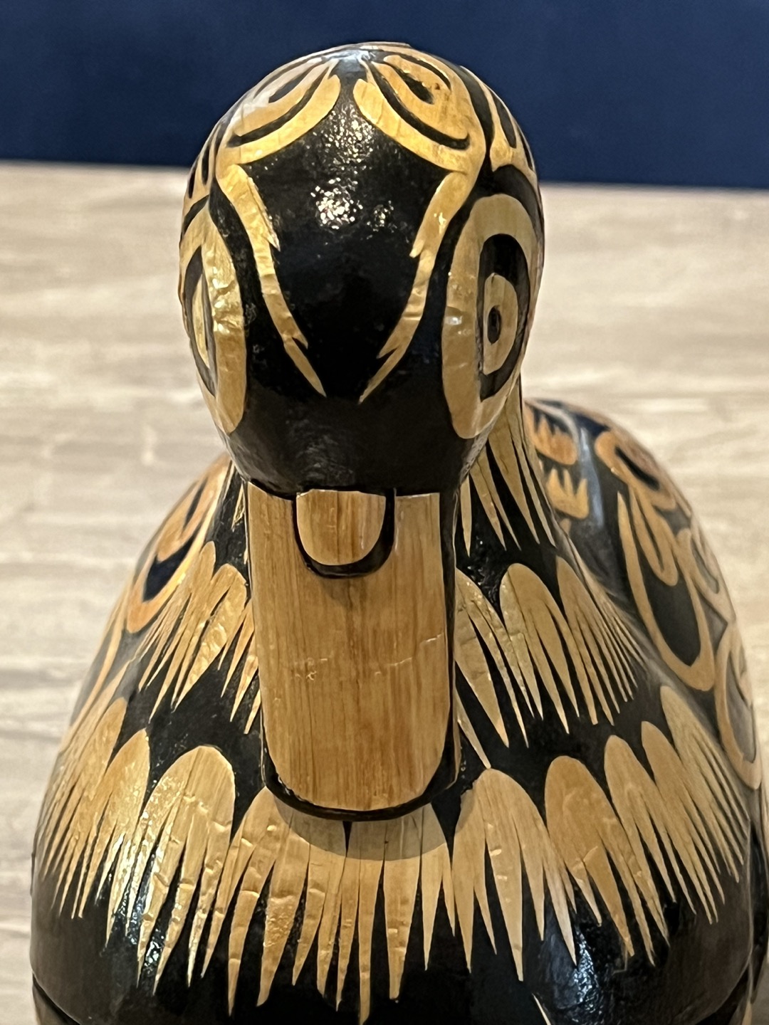 Vintage & rare collectible wooden duck box from Columbia image indicator(3)