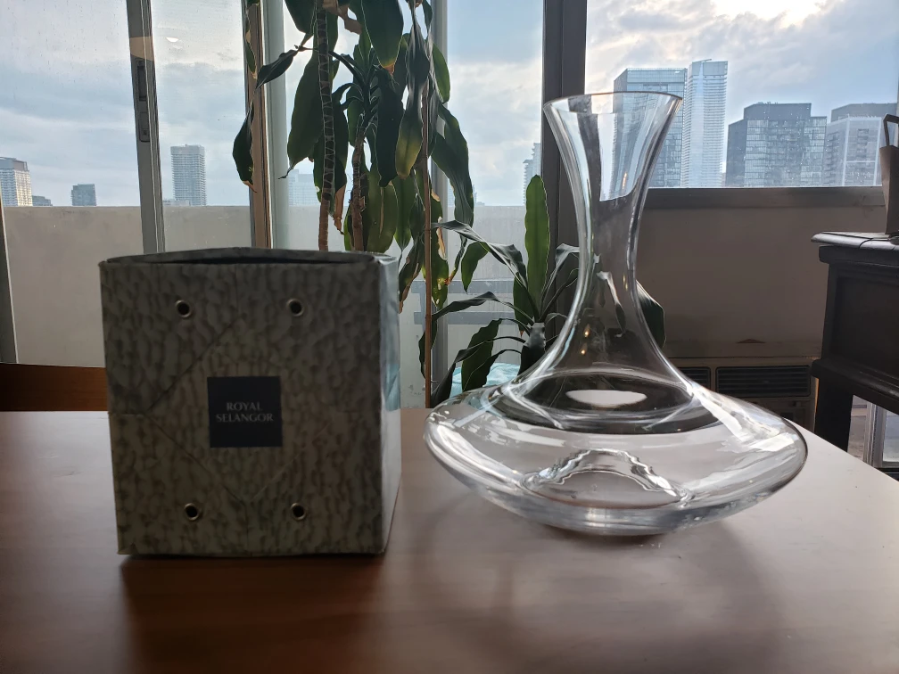Riedel wine decanter and Royal Selangor sediment filtering set thumbnail