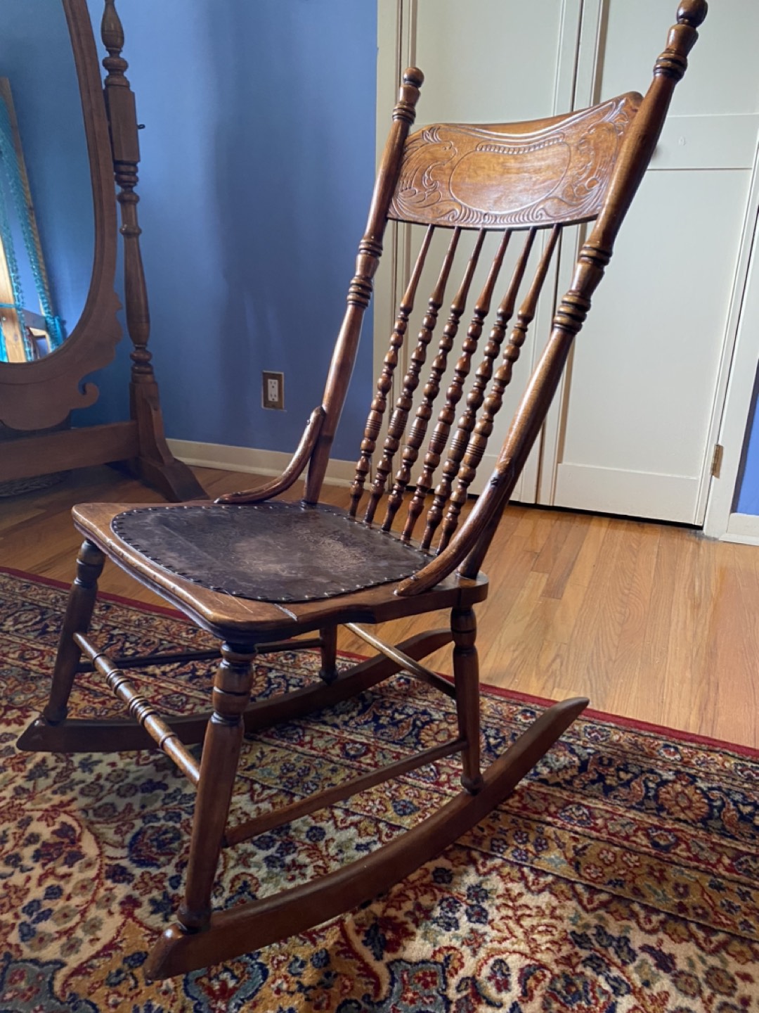 Antique rocking chair 1930s - photo 3