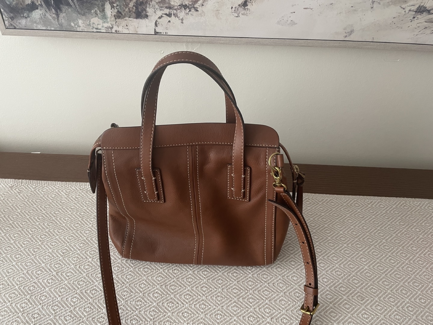 Fossil Mini Leather Satchel