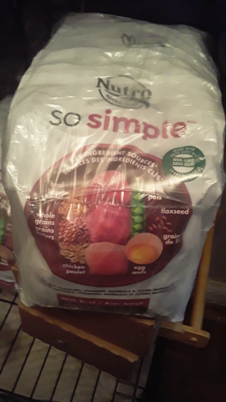 3 4lb bags of Nutro so simple dry dog food thumbnail