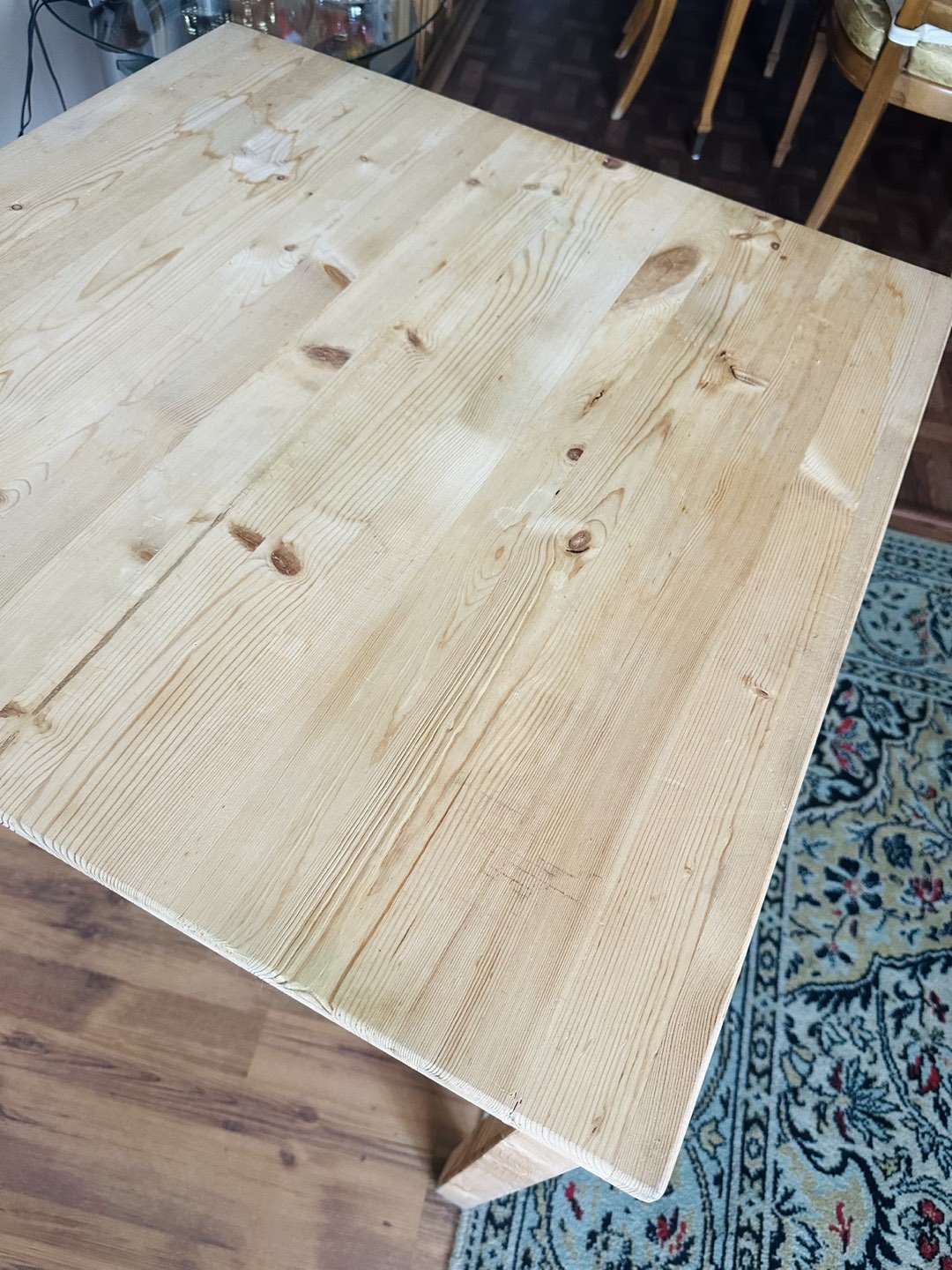 Solid blond wood table - photo 3