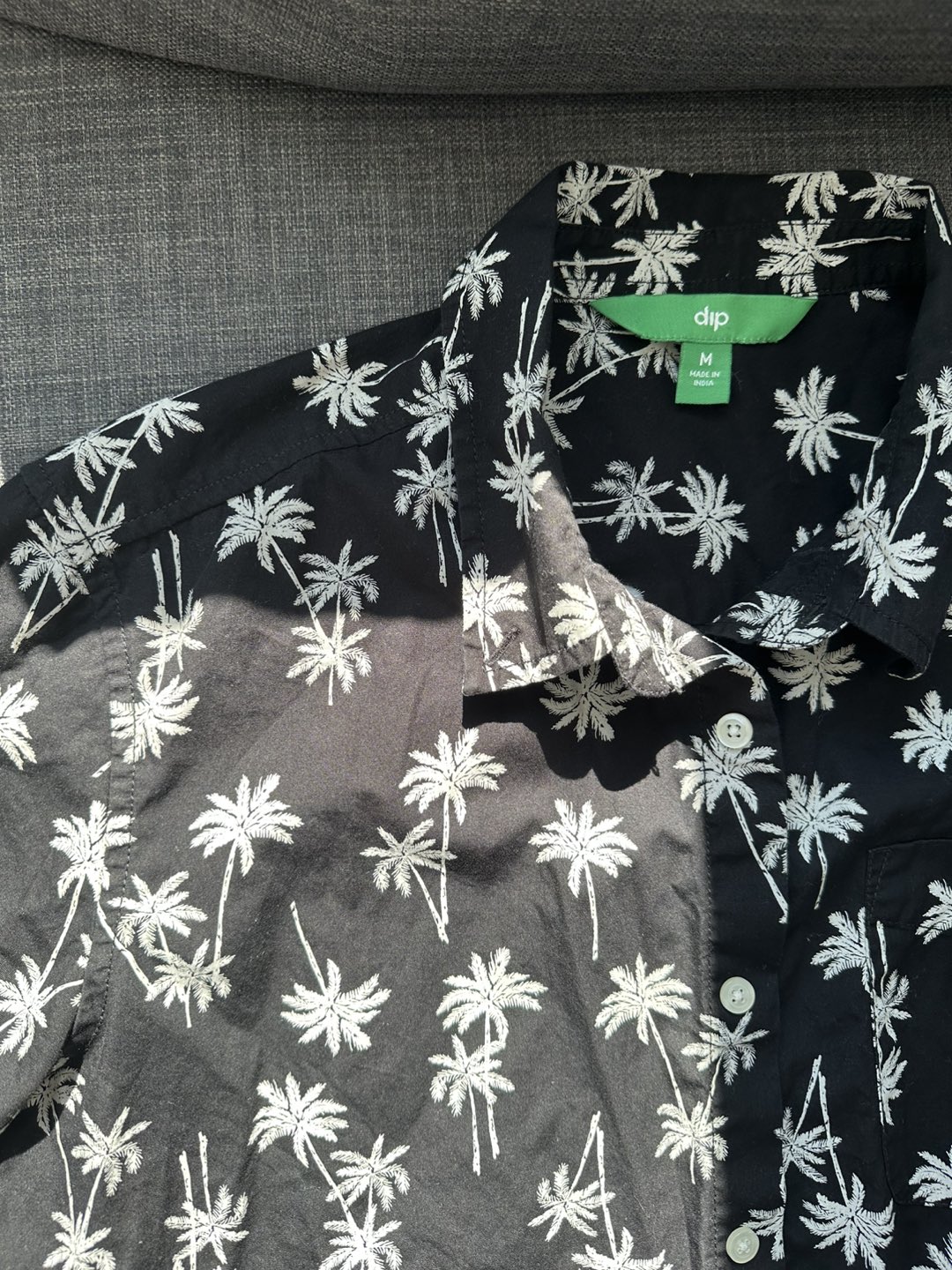 Men's Palm Trees Short-Sleeve Shirt