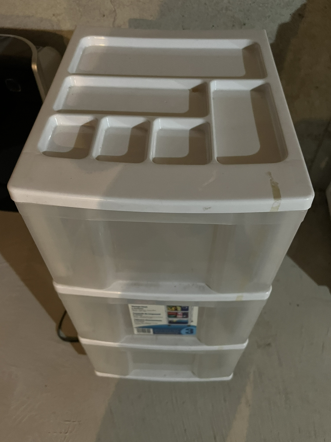 3 drawer storage chest with wheels for home or office - photo 2