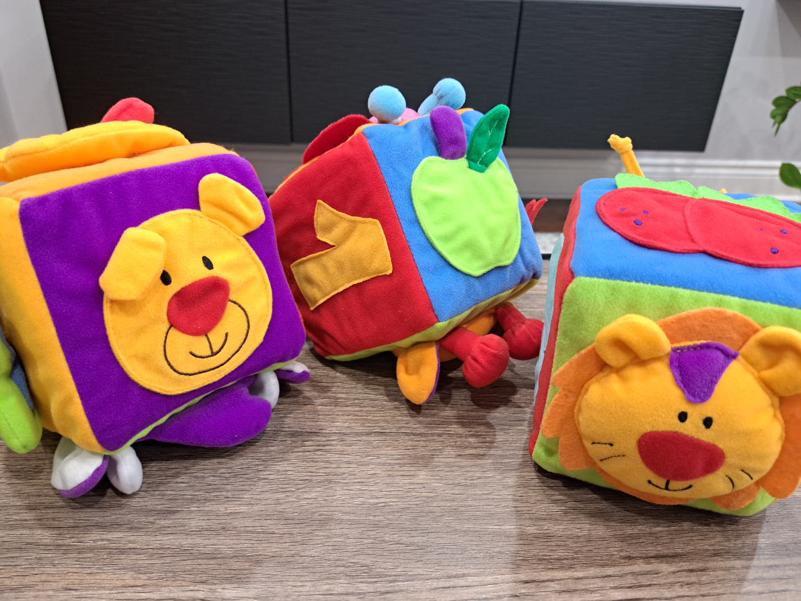 Sensory Baby Toddler Toys Soft Cubes