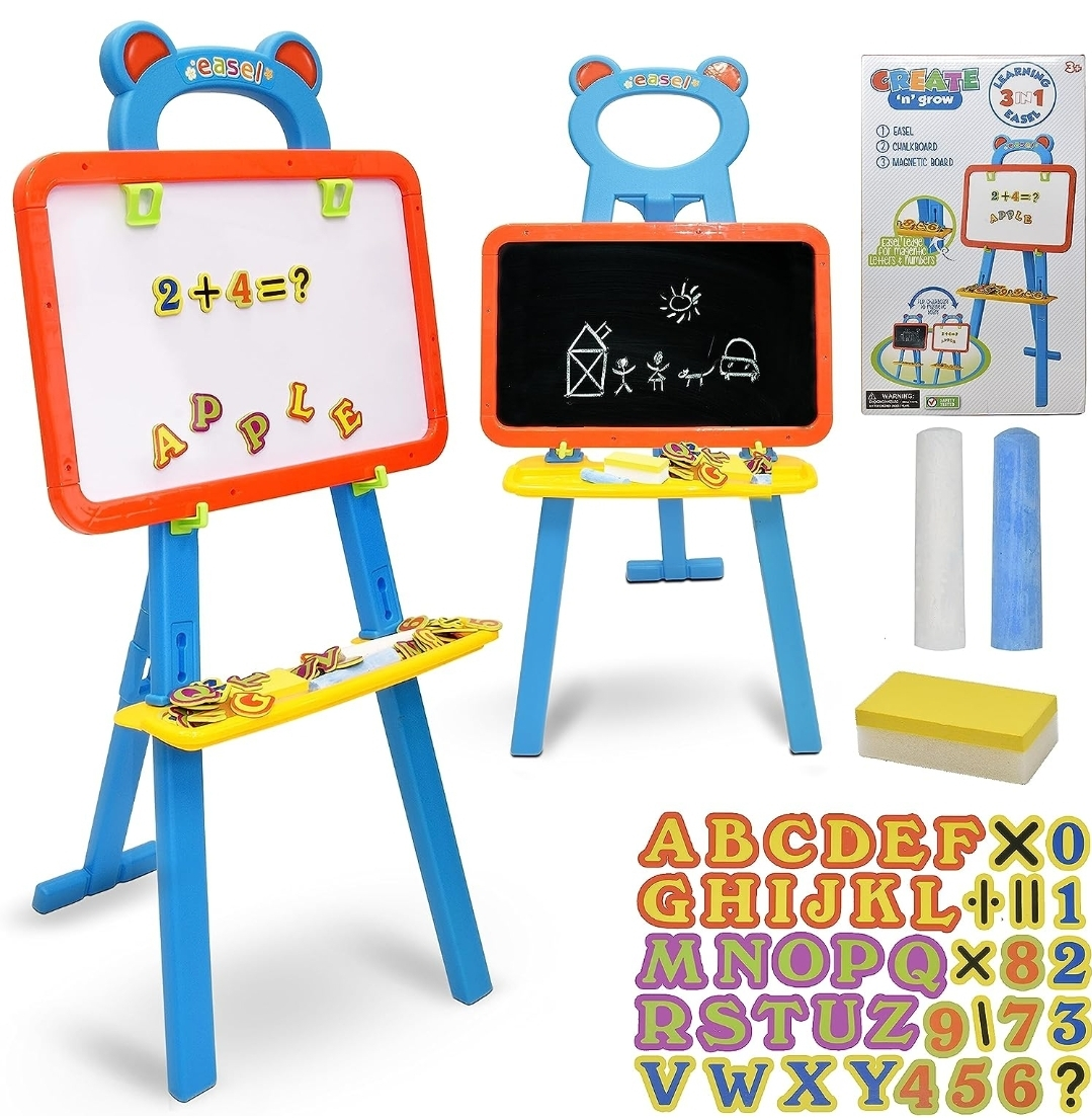 Deluxe Standing Easel Board for Kids