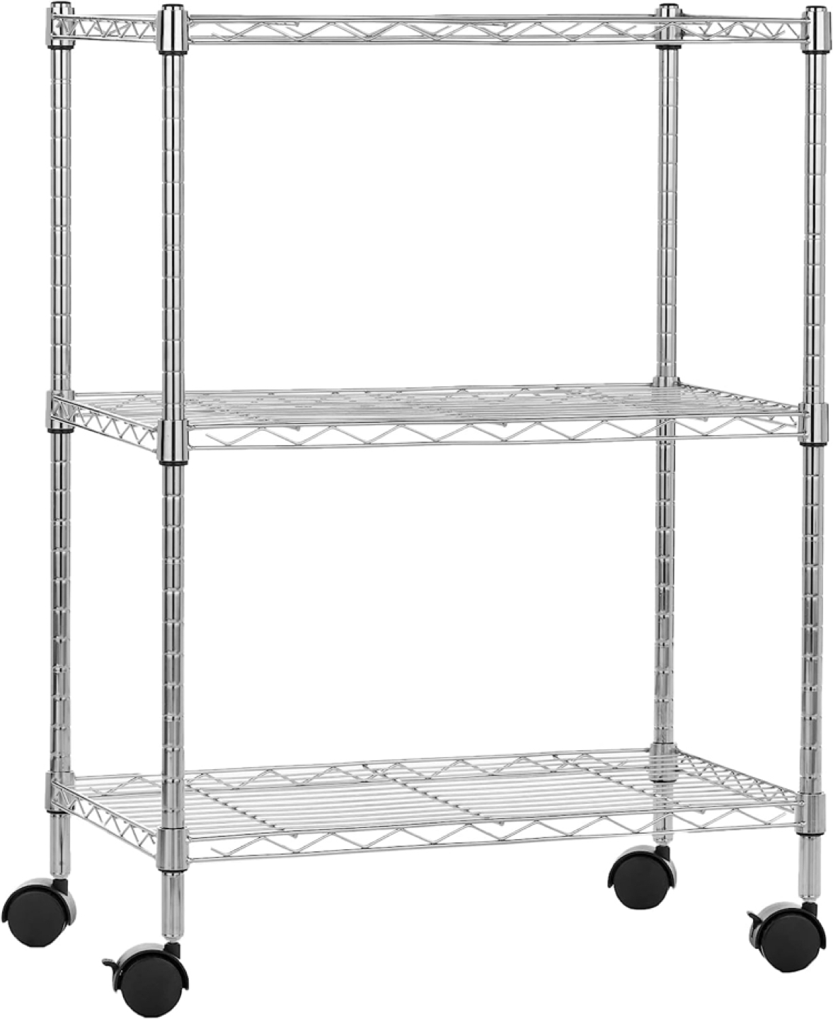 Amazon Basics 3-Shelf on 4'' Wheel Casters