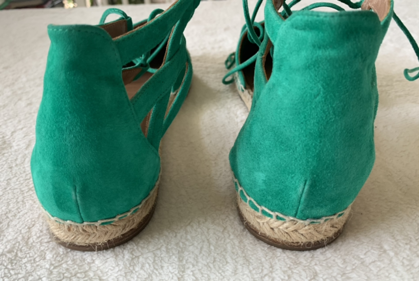 Aquazurra Kelly green Espadrilles- Size 9.5- Rare image indicator(4)