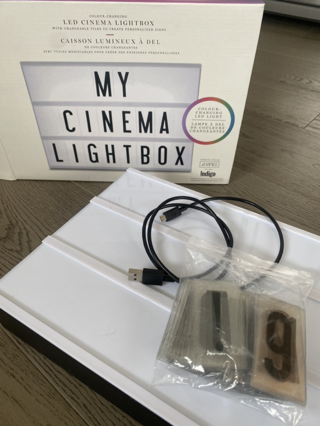 LED light box LIGHT BOX with 100 letters