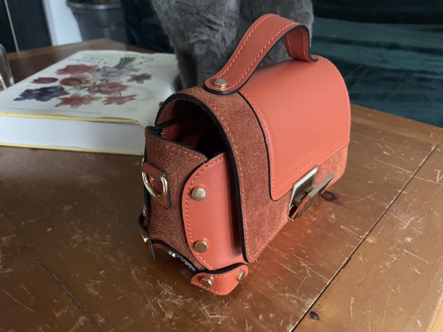 Leather handbag - photo 2