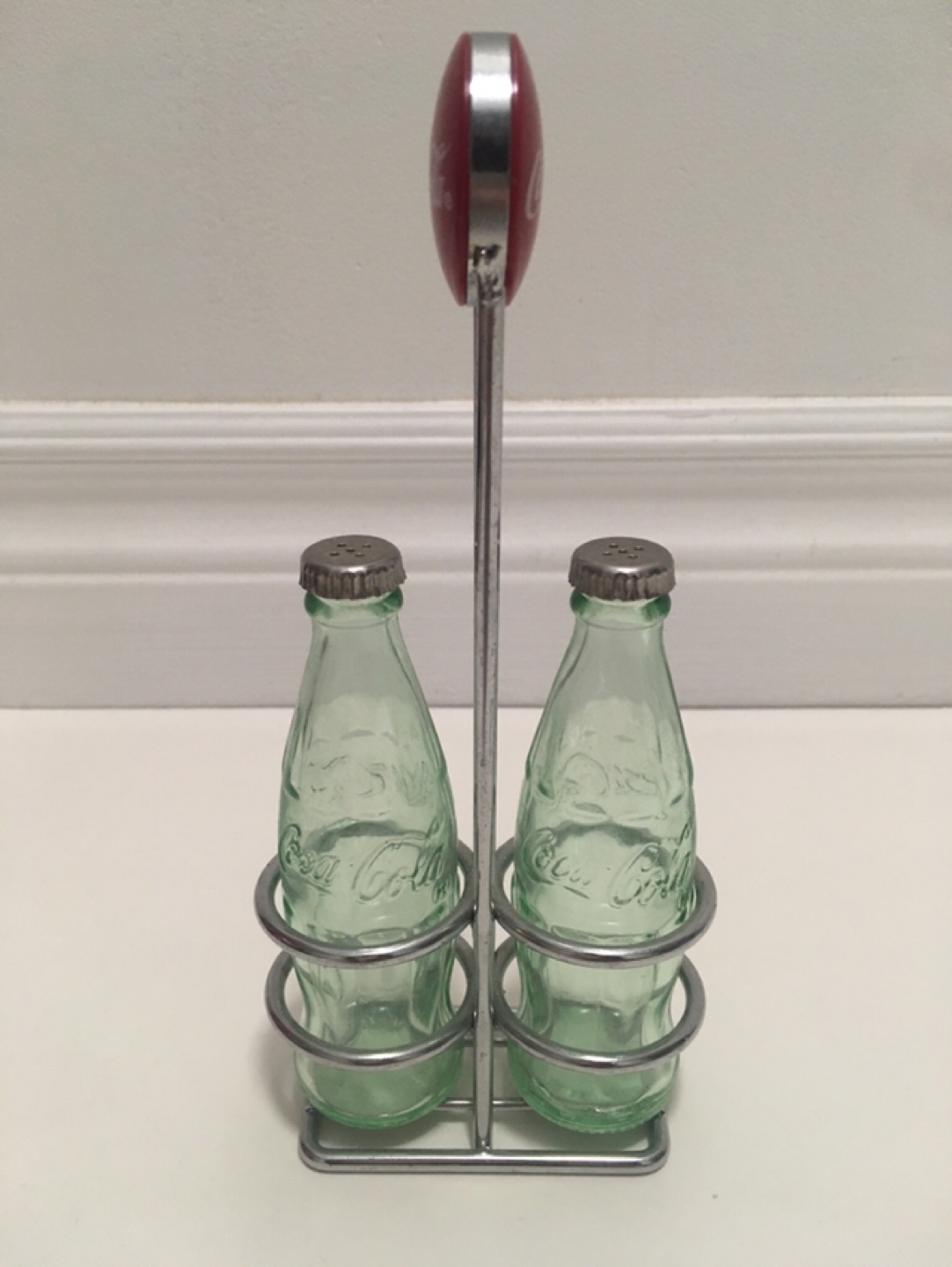 🥕 2 Mini Glass Coca-Cola Coke Bottles Clear Vintage Light image indicator(4)