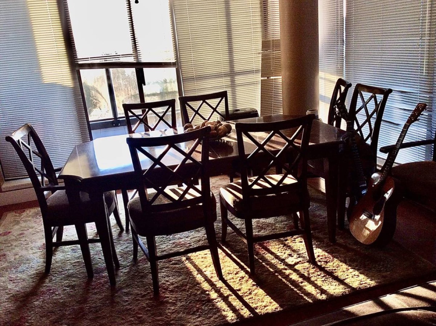 Wooden table and chairs for sale