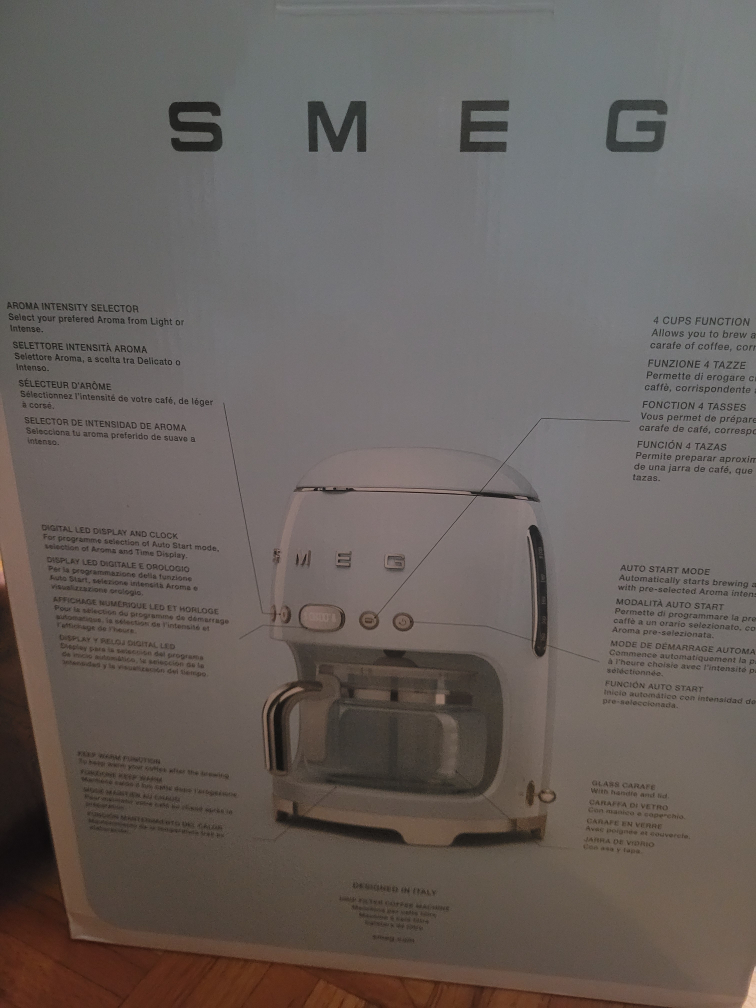 Brand New Smeg Coffee Maker