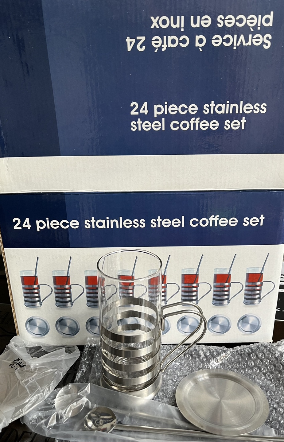 ** Brand New in Box ** coffee set (Stainless steel) image indicator(7)