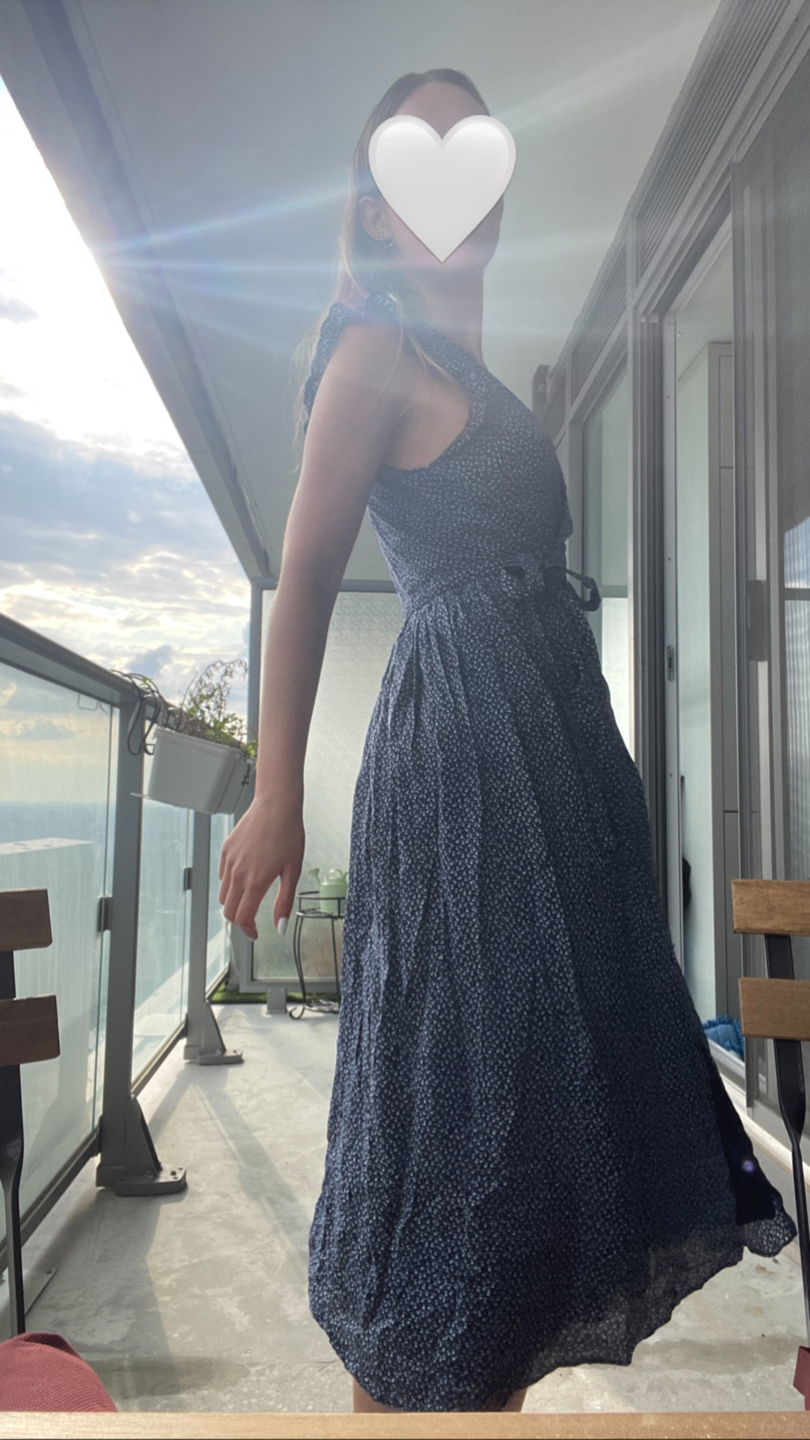 Flowy maxi wrap dress Size S/36 image indicator(2)