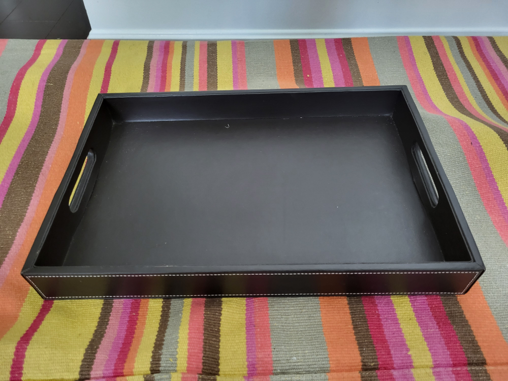 Leather tray