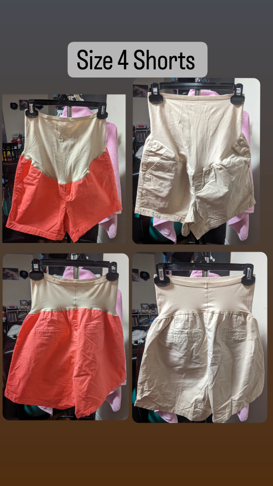 Maternity shorts size 4 $20