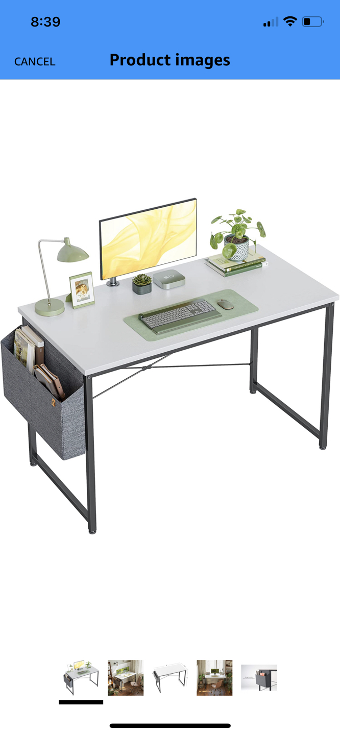 47” Computer Desk with Storage Bag