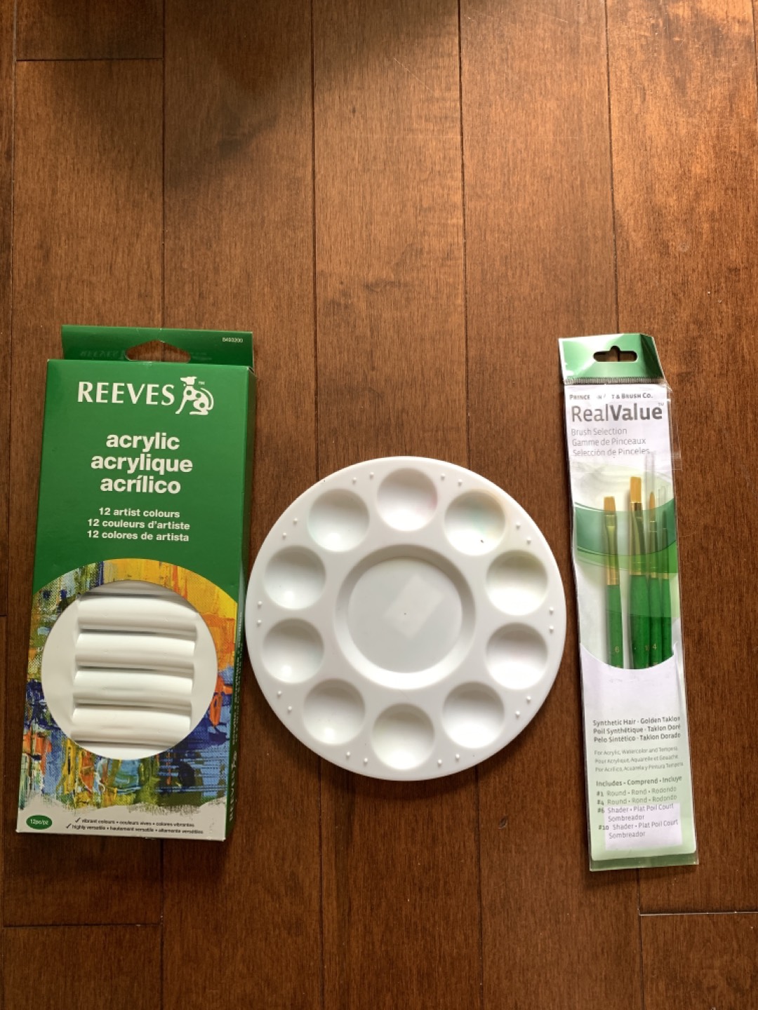 Acrylic Painting Set with Brushes and Palette - photo 2