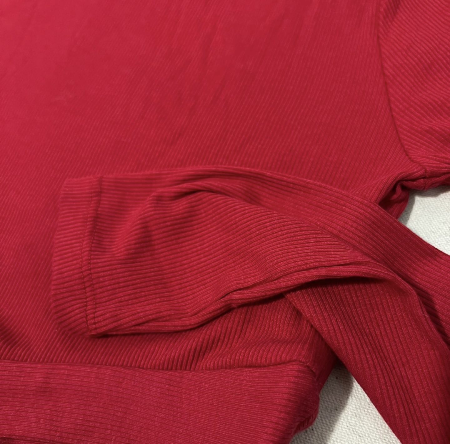 Brand New With Tag | Red Sexy Mock Neck Crop Top image indicator(3)
