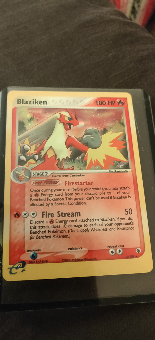Blaziken Holographic Pokemon Card  thumbnail
