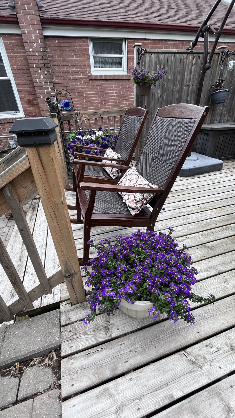 2 Porch Rockers Outdoor Rocking Chairs Refinished thumbnail
