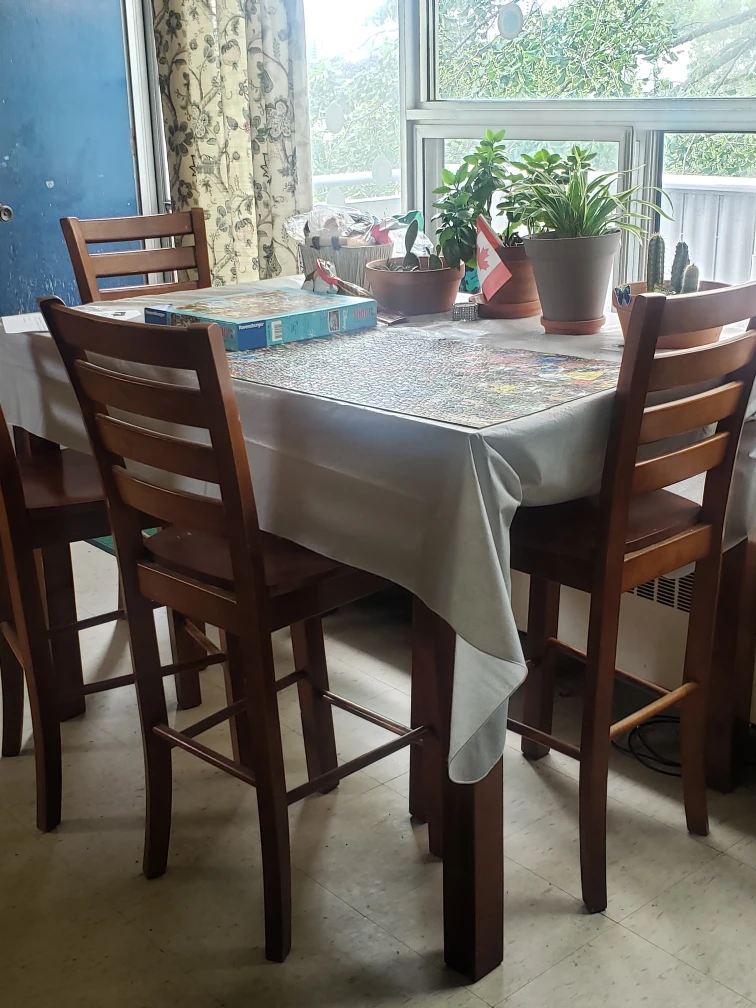 Solid wood dining table #freecycle - photo 2