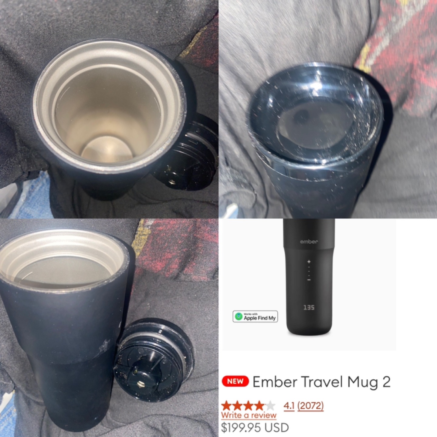 Ember Travel Mug 2 
Rechargeable travel mug. 
NO CHARGER ! - photo 2